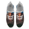 Mountain Volcanic Print White Athletic Shoes-grizzshop