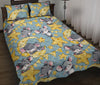 Load image into Gallery viewer, Mouse Cheese Pattern Print Bed Set Quilt-grizzshop