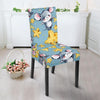 Mouse Cheese Pattern Print Chair Cover-grizzshop