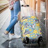 Mouse Cheese Pattern Print Luggage Cover Protector-grizzshop