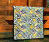 Mouse Cheese Pattern Print Quilt-grizzshop