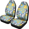 Mouse Cheese Pattern Print Universal Fit Car Seat Covers-grizzshop