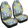 Mouse Cheese Pattern Print Universal Fit Car Seat Covers-grizzshop