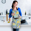 Mouse Cheese Pattern Print Women's Apron-grizzshop