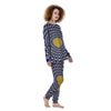 Moving Optical Blue Splashing Illusion Women's Pajamas-grizzshop