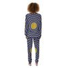 Moving Optical Blue Splashing Illusion Women's Pajamas-grizzshop