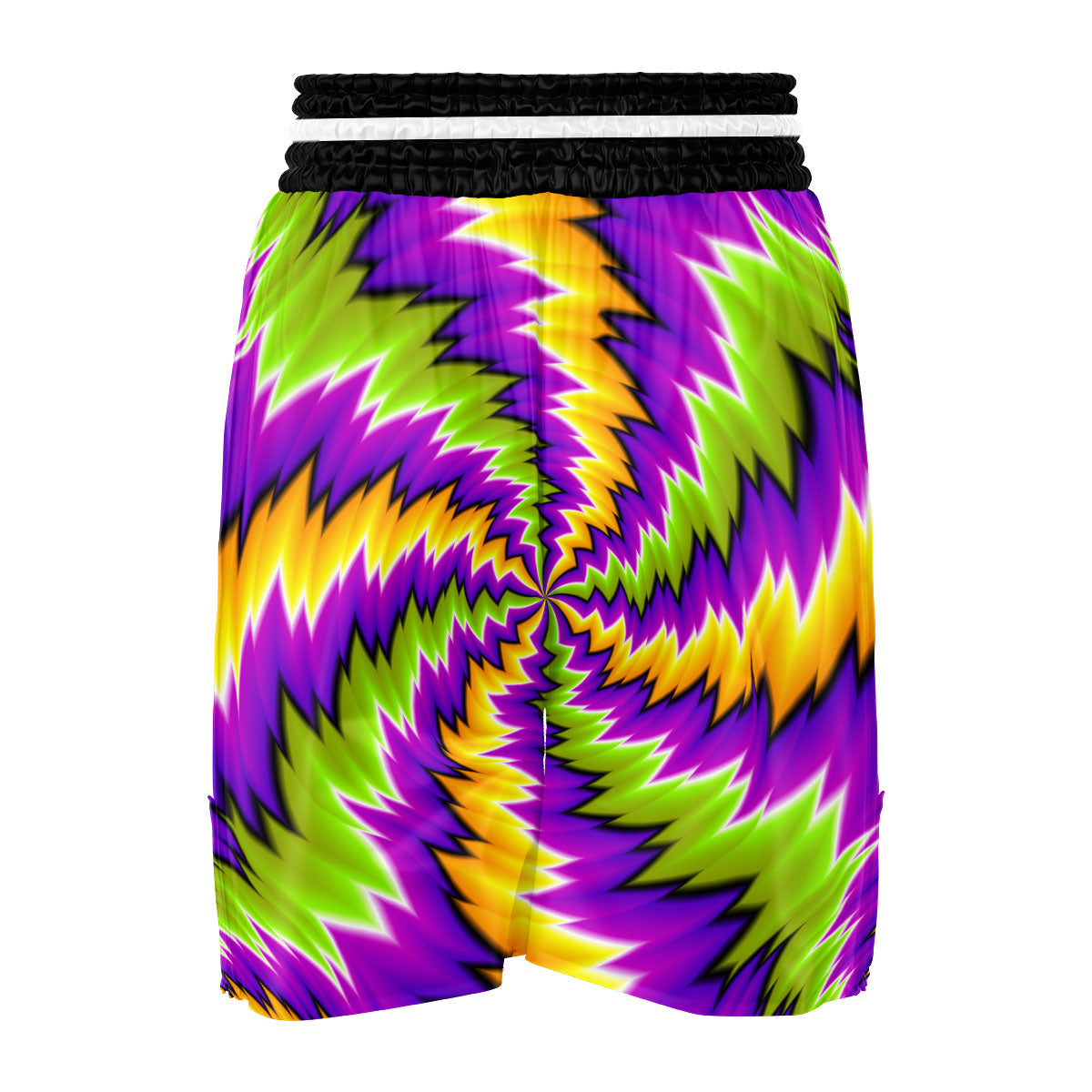 Moving Optical Illusion Dizzy Vortex Boxing Shorts-grizzshop