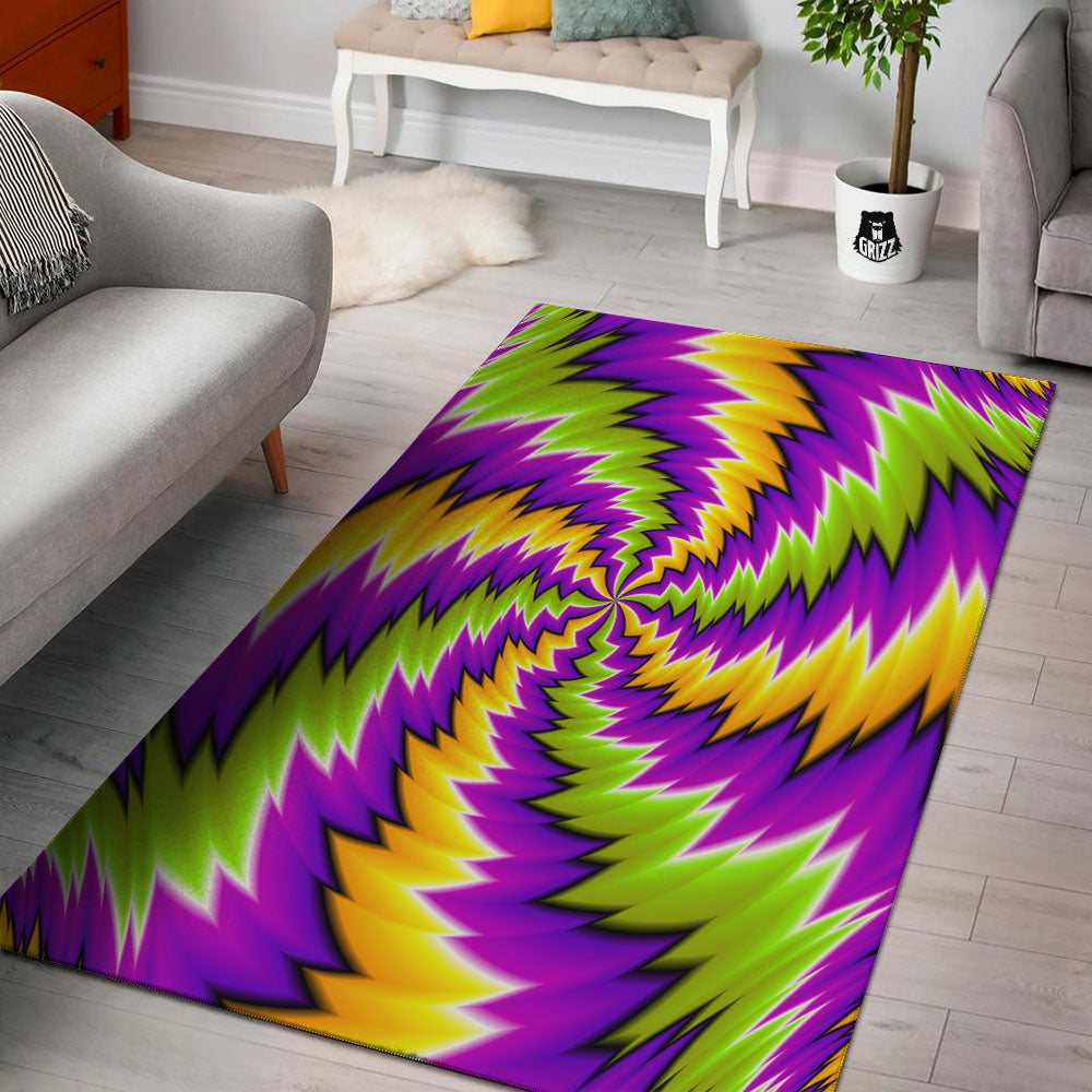 Moving Optical Illusion Dizzy Vortex Floor Mat-grizzshop