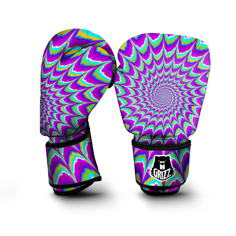 Moving Optical Illusion Purple Dizzy Boxing Gloves-grizzshop