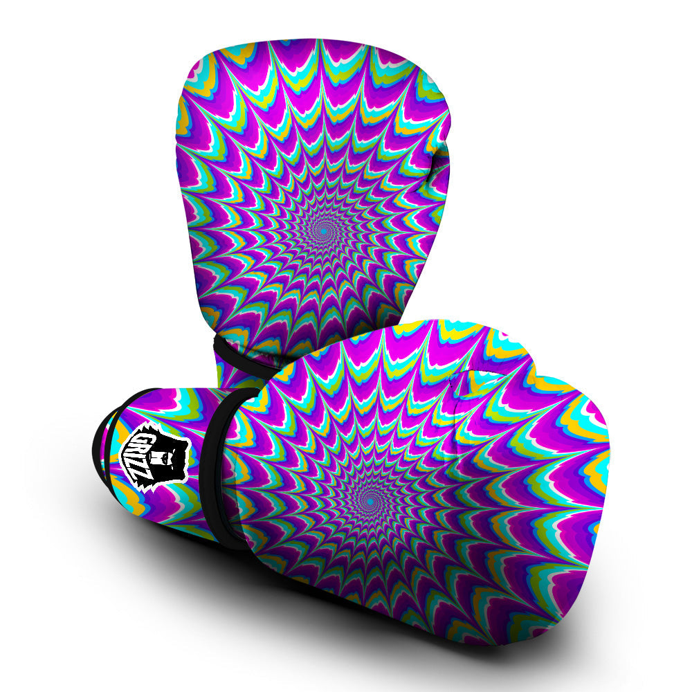 Moving Optical Illusion Purple Dizzy Boxing Gloves-grizzshop