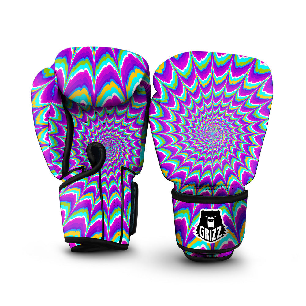 Moving Optical Illusion Purple Dizzy Boxing Gloves-grizzshop
