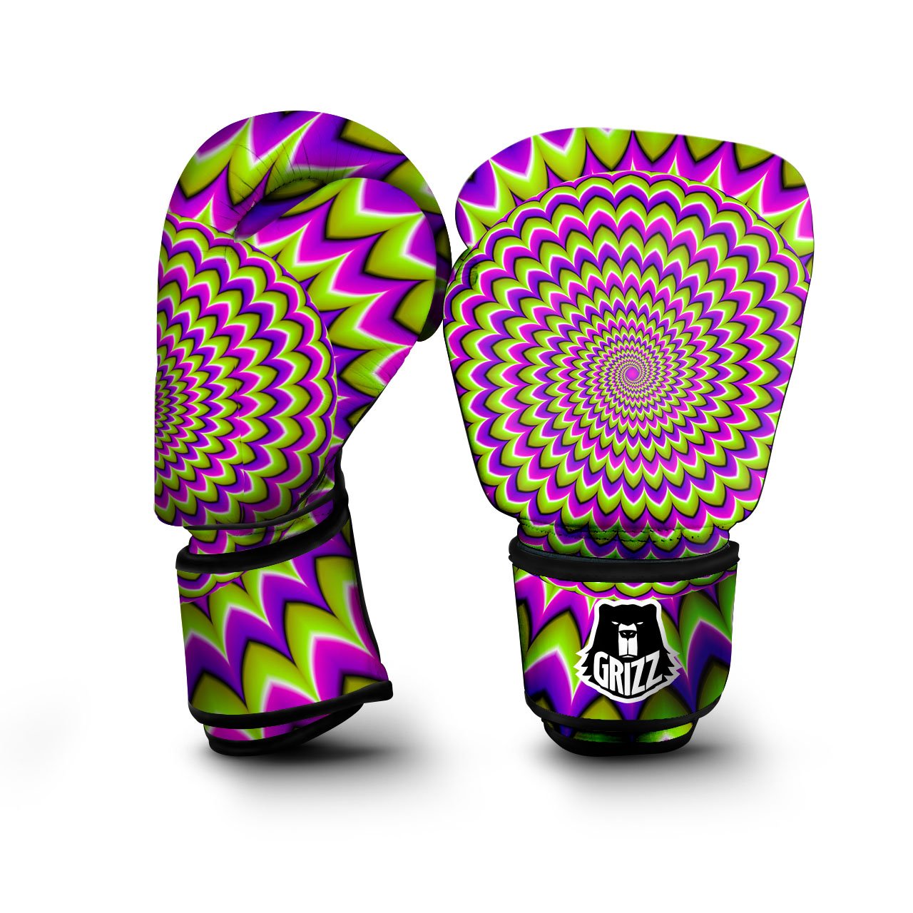Illusion Optical Wave Psychedelic Boxing Gloves