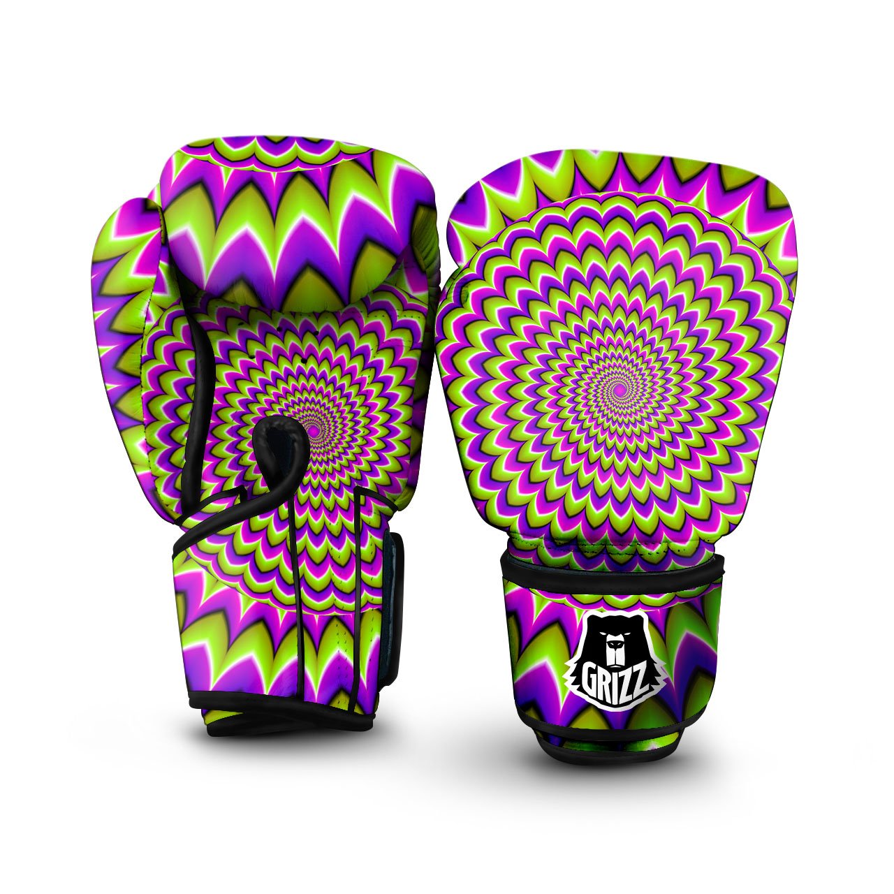 Optical Illusion Neon Psychedelic Boxing Gloves