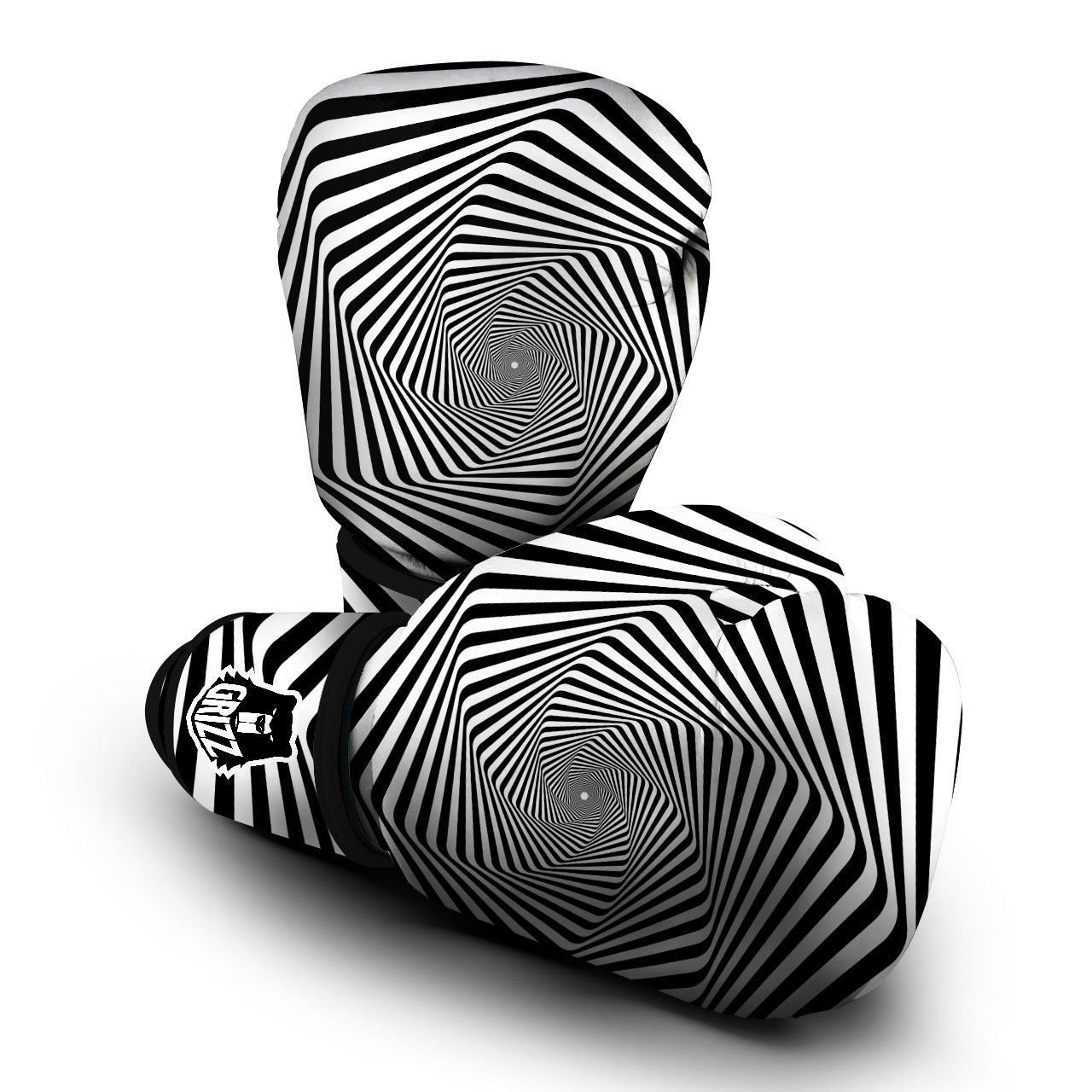 Moving Optical Illusion Twisted Spiral Boxing Gloves-grizzshop