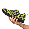 Moving Optical Yellow Dizzy Illusion Black Sneaker-grizzshop