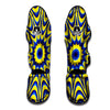 Moving Optical Yellow Dizzy Illusion Muay Thai Shin Guards-grizzshop