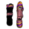 Moving Optical Yellow Expansion Illusion Muay Thai Shin Guards-grizzshop