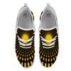 Moving Optical Yellow Explosion Illusion White Athletic Shoes-grizzshop