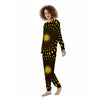 Moving Optical Yellow Explosion Illusion Women's Pajamas-grizzshop