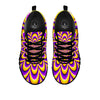 Moving Optical Yellow Flower Illusion Black Sneaker-grizzshop