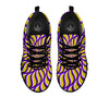 Moving Optical Yellow Spiral Illusion Black Sneaker-grizzshop