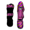 Moving Optical Yellow Twisted Illusion Muay Thai Shin Guards-grizzshop