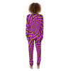 Moving Optical Yellow Twisted Illusion Women's Pajamas-grizzshop