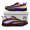 Moving Optical Yellow Vortex Illusion Black Sneaker-grizzshop