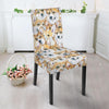 Multi Corgi Pattern Print Chair Cover-grizzshop