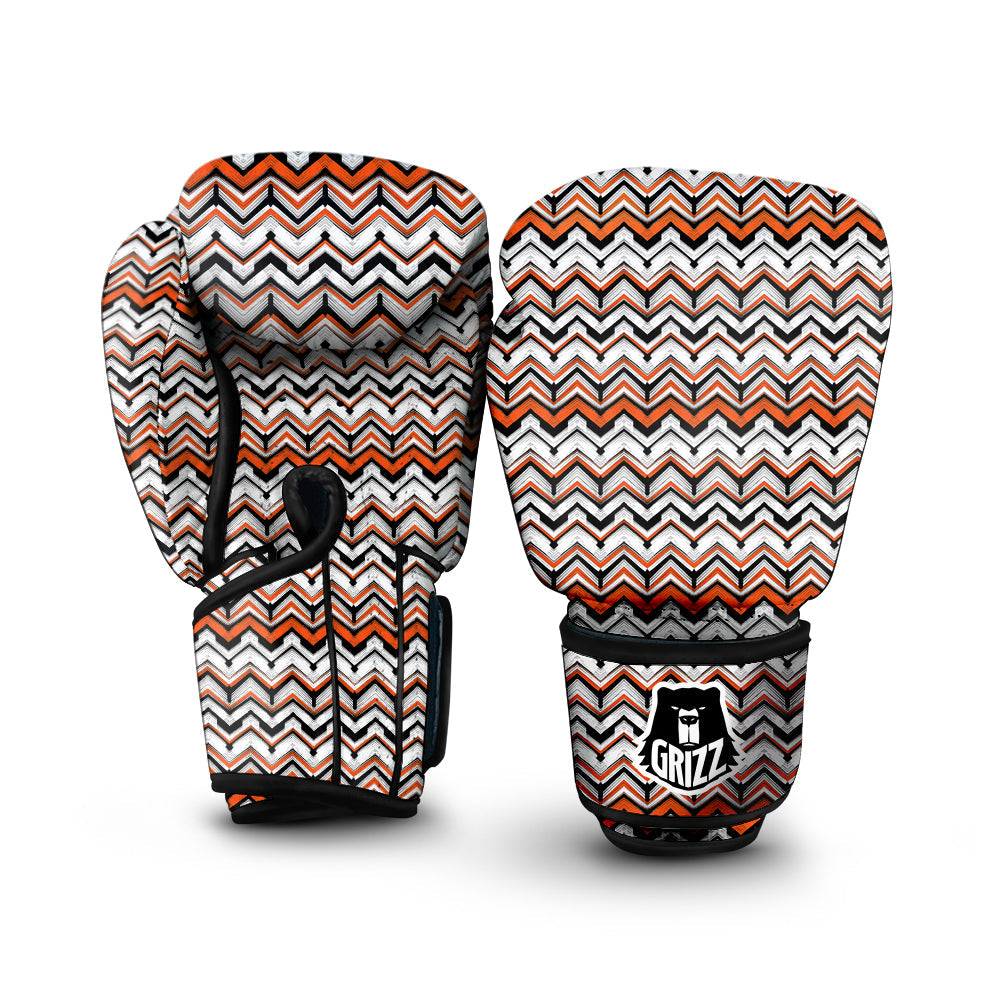 Multicolor Hand Drawn Zigzag Print Boxing Gloves-grizzshop