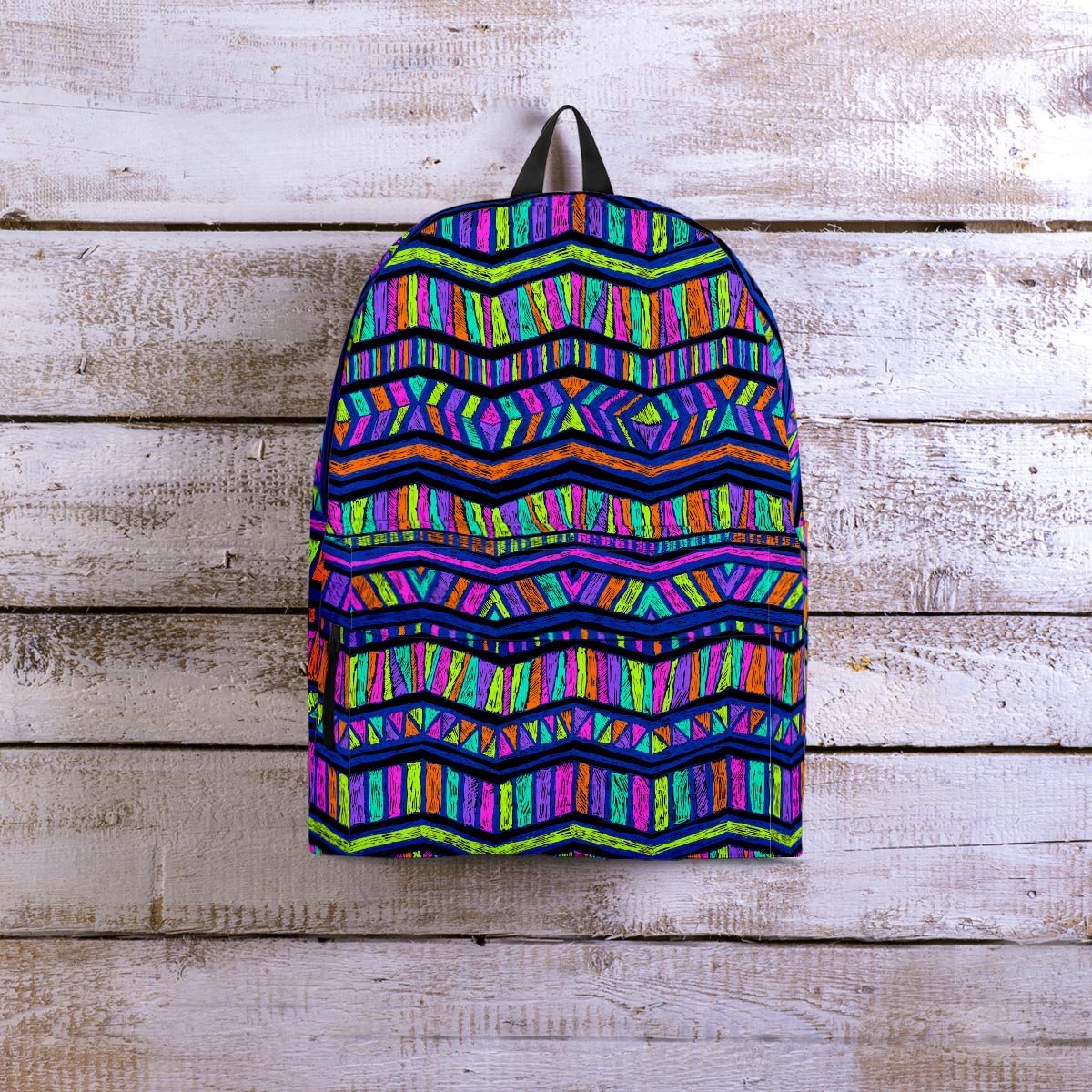 Multicolor Indian Aztec Doodle Elements Abstract Backpack-grizzshop