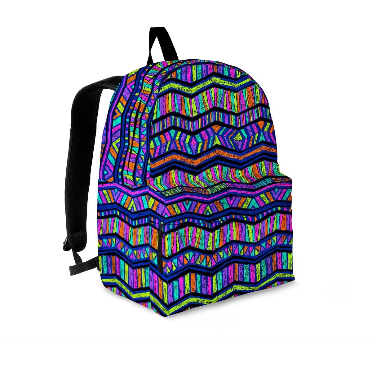 Multicolor Indian Aztec Doodle Elements Abstract Backpack-grizzshop