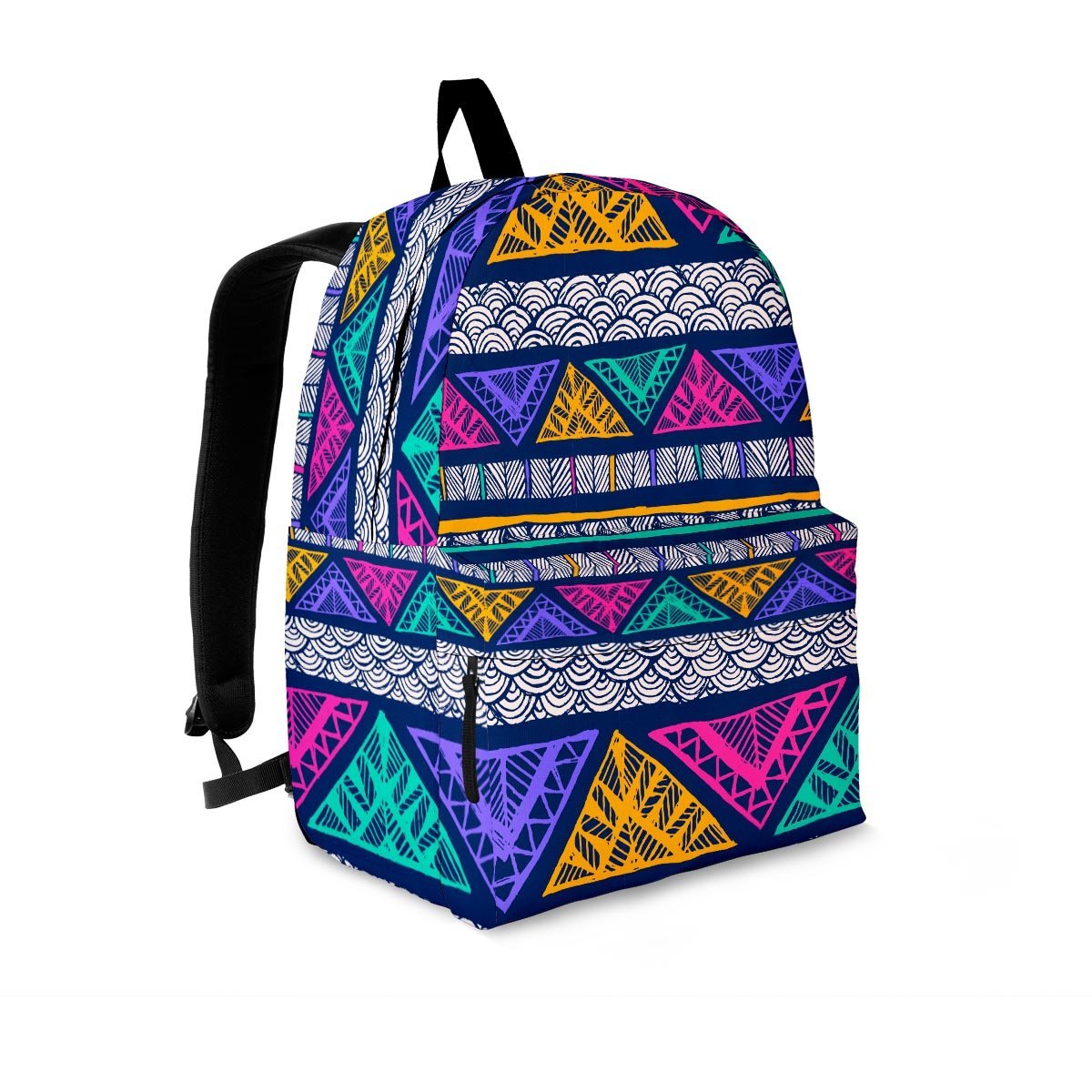 Multicolor Native Aztec Abstract Doodle Backpack-grizzshop