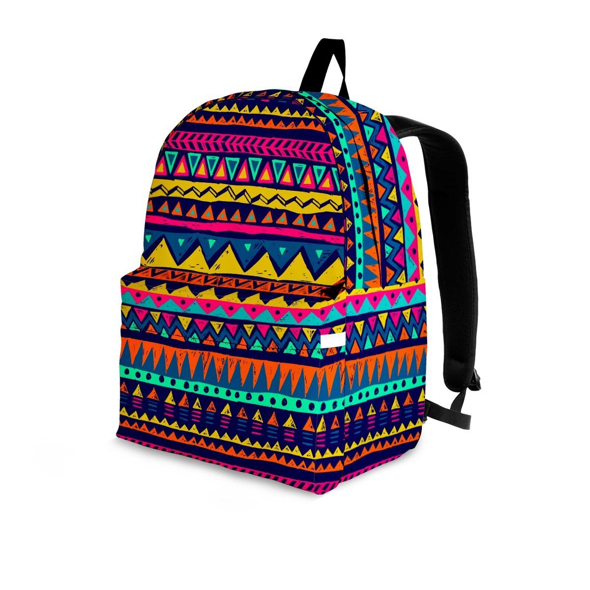 Multicolor Native Aztec Abstract Geometric Backpack-grizzshop