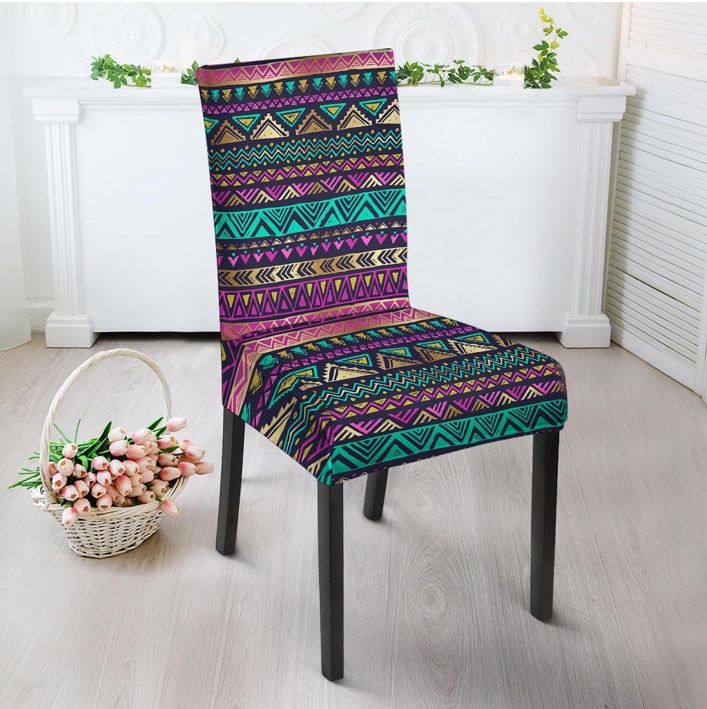 Multicolor Native Aztec Doodle Chair Cover-grizzshop