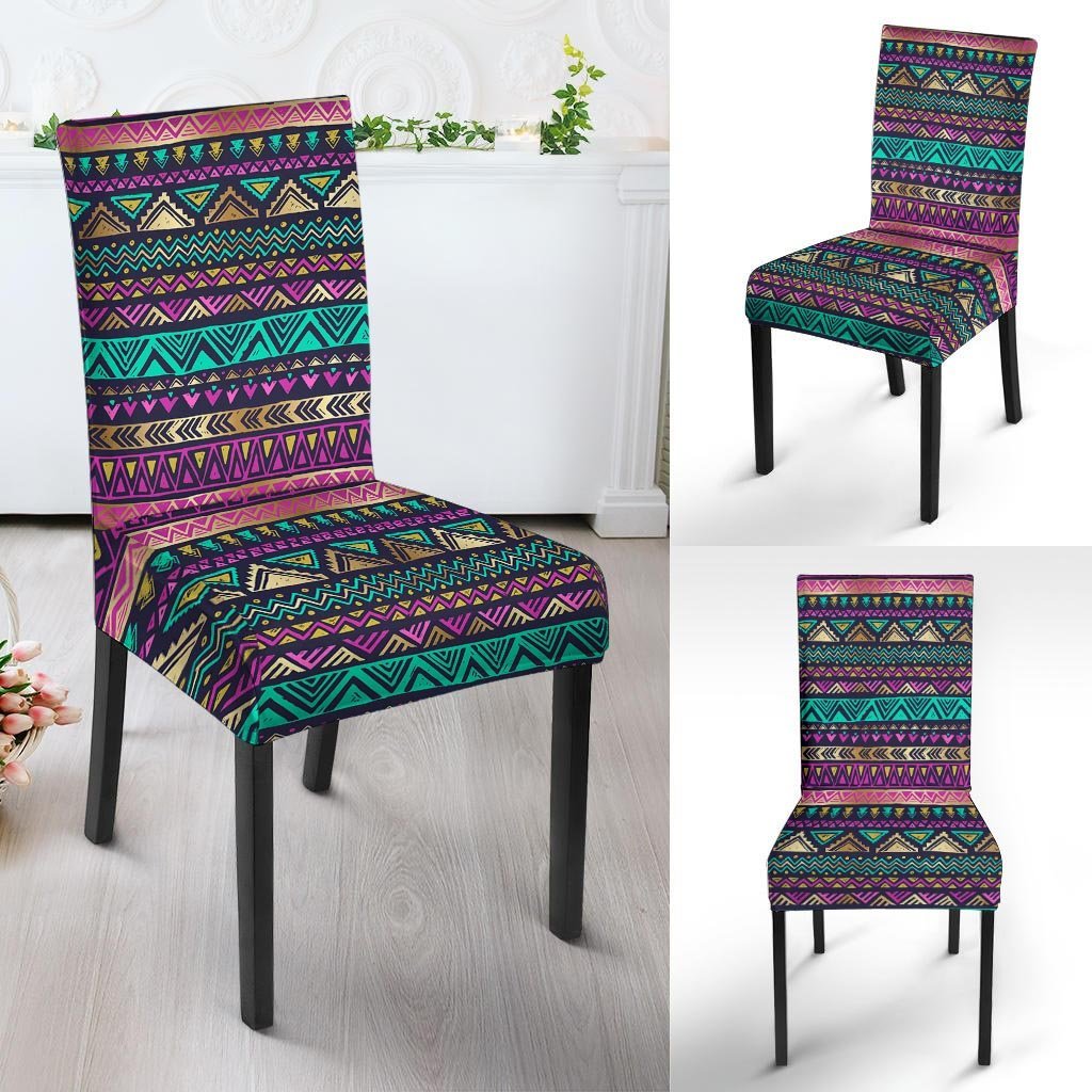 Multicolor Native Aztec Doodle Chair Cover-grizzshop