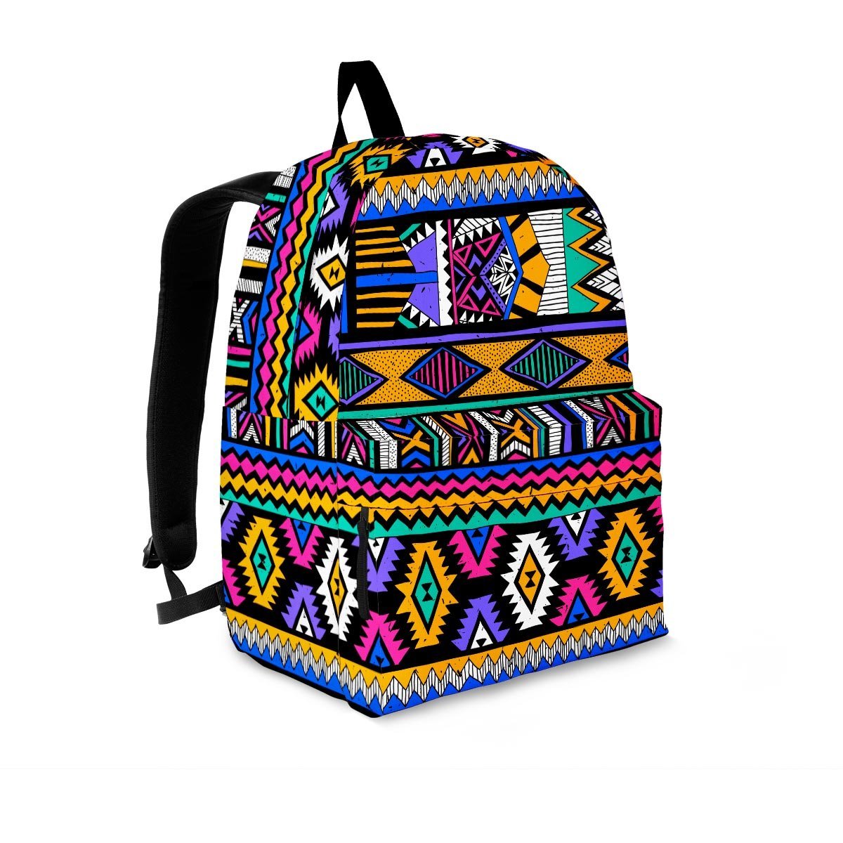 Multicolor Native Aztec Doodle Element Backpack-grizzshop