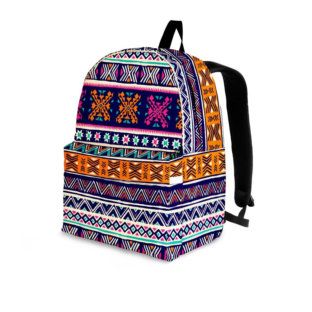 Multicolor Native Aztec Geometric Hipster Backpack-grizzshop