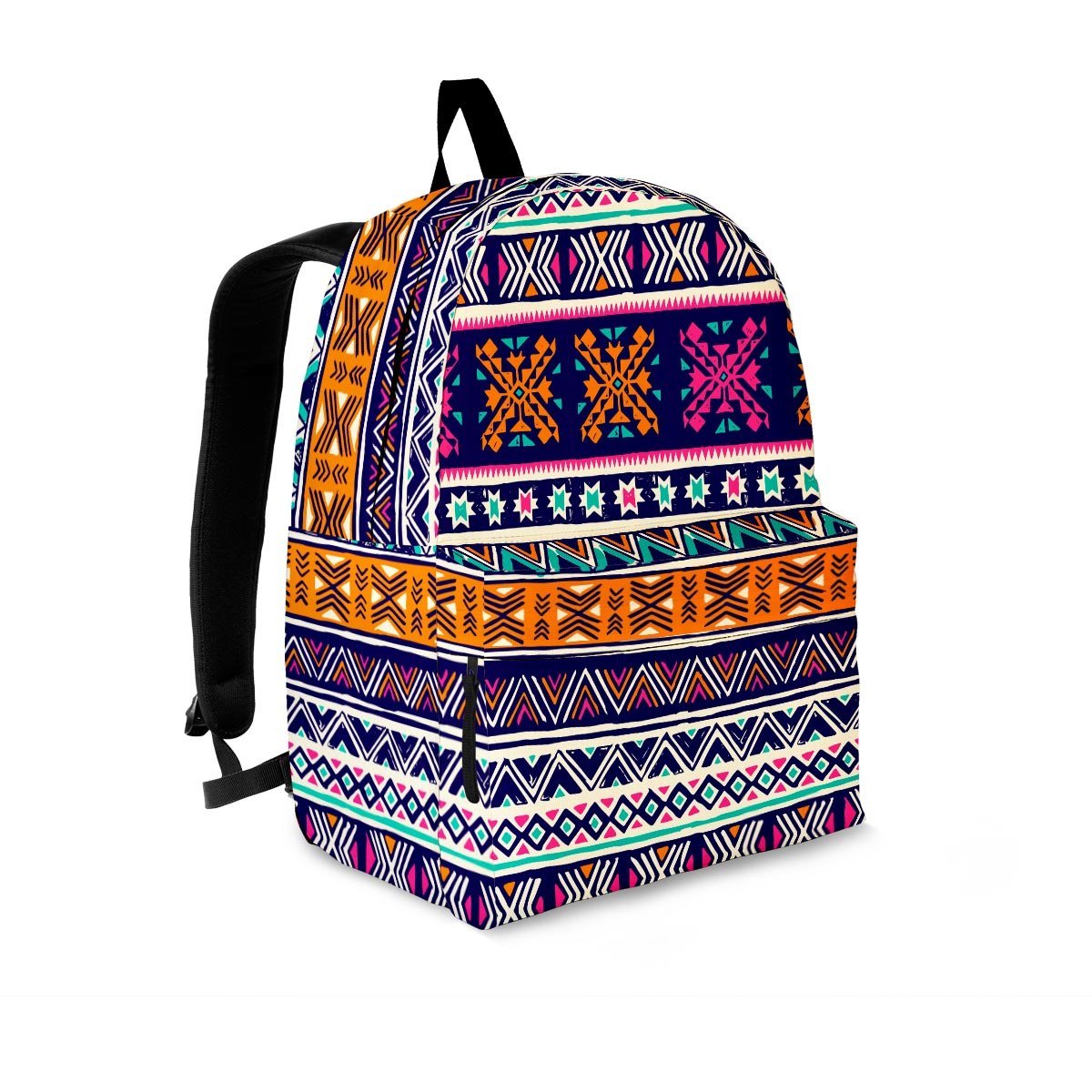 Multicolor Native Aztec Geometric Hipster Backpack-grizzshop