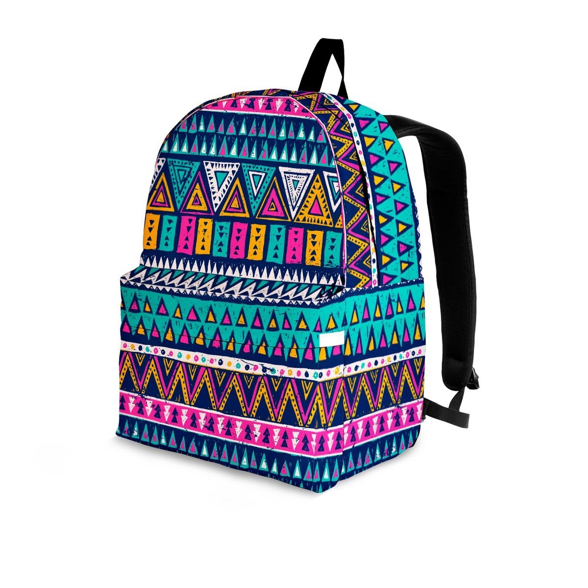 Multicolor Native Aztec Trippy Striped Backpack-grizzshop