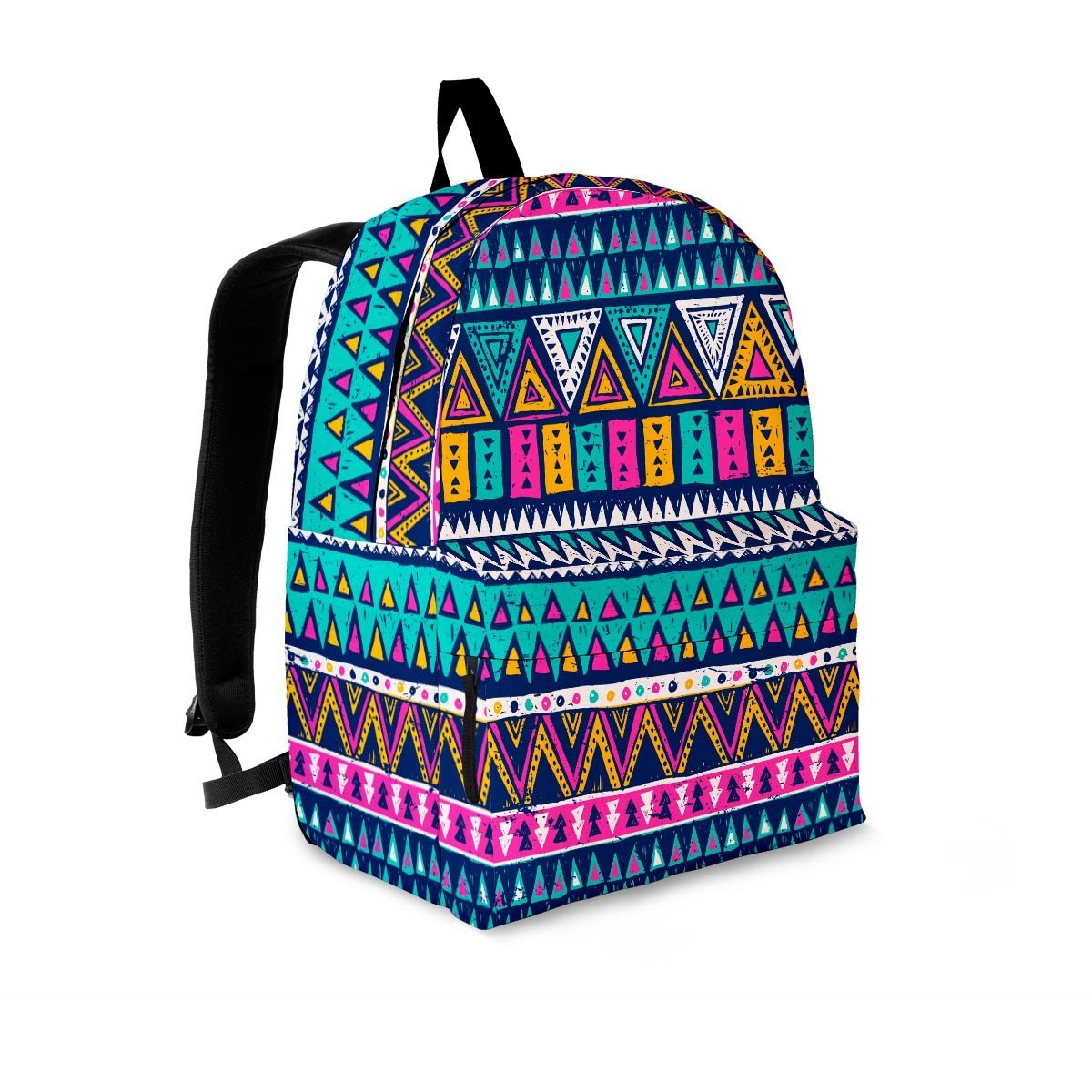 Multicolor Native Aztec Trippy Striped Backpack-grizzshop