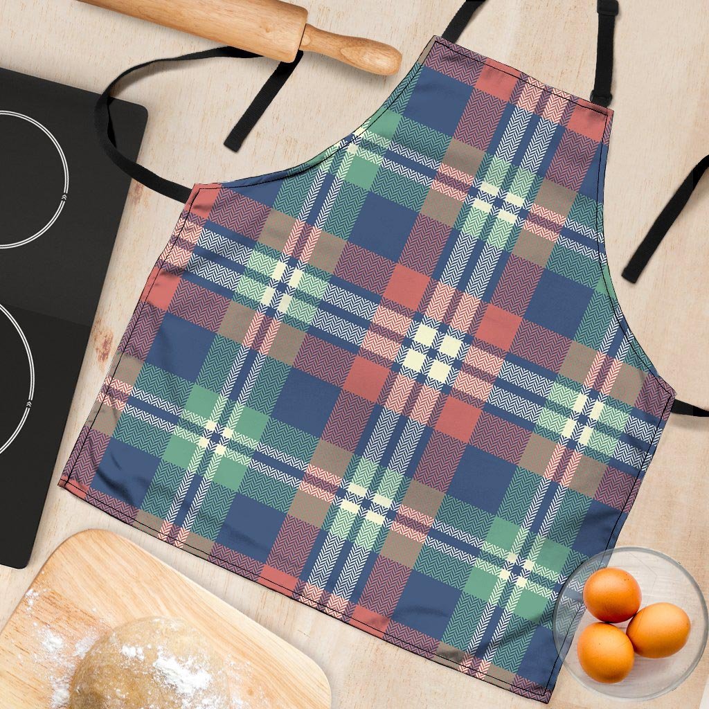 Multicolor Plaid Tartan Women's Apron-grizzshop