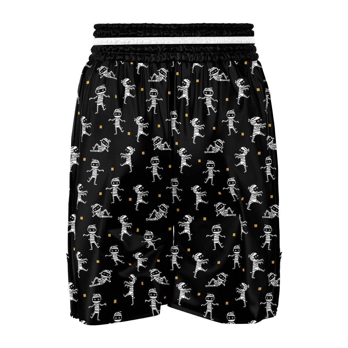 Mummy Cartoon Print Pattern Boxing Shorts-grizzshop