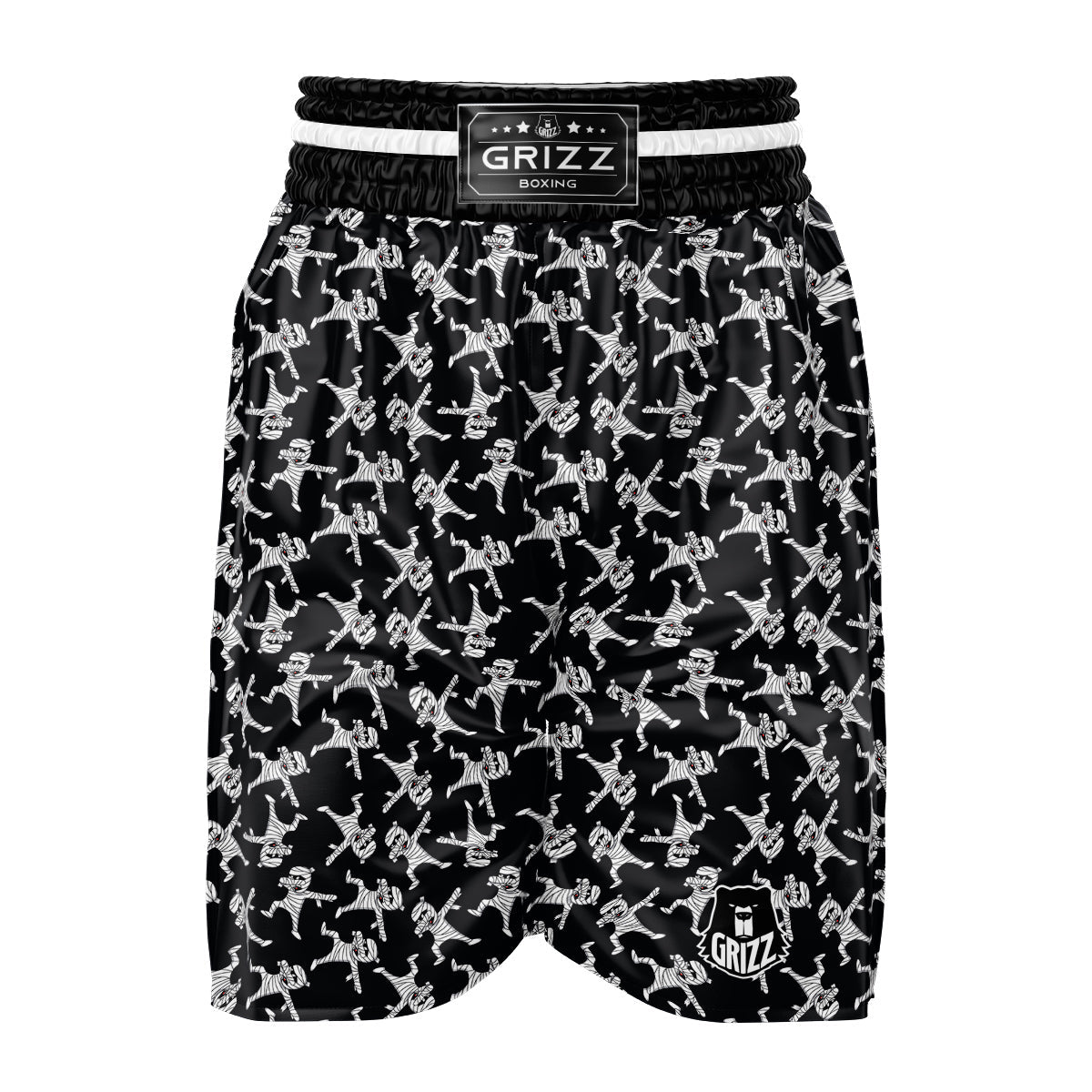 Mummy Cute Print Pattern Boxing Shorts-grizzshop