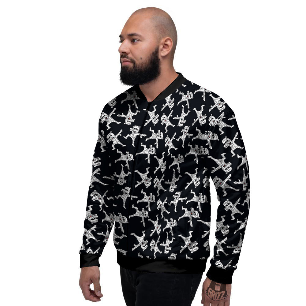 Mummy Cute Print Pattern Men's Bomber Jacket-grizzshop