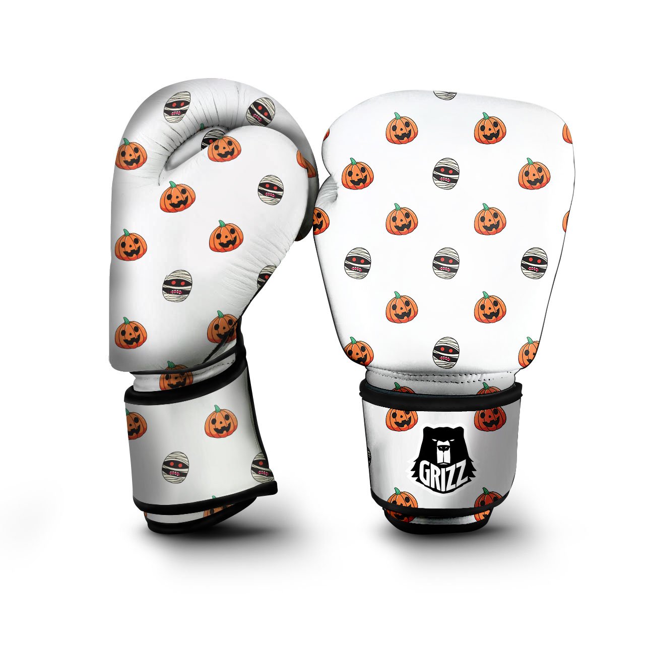 Mummy Halloween Print Pattern Boxing Gloves-grizzshop