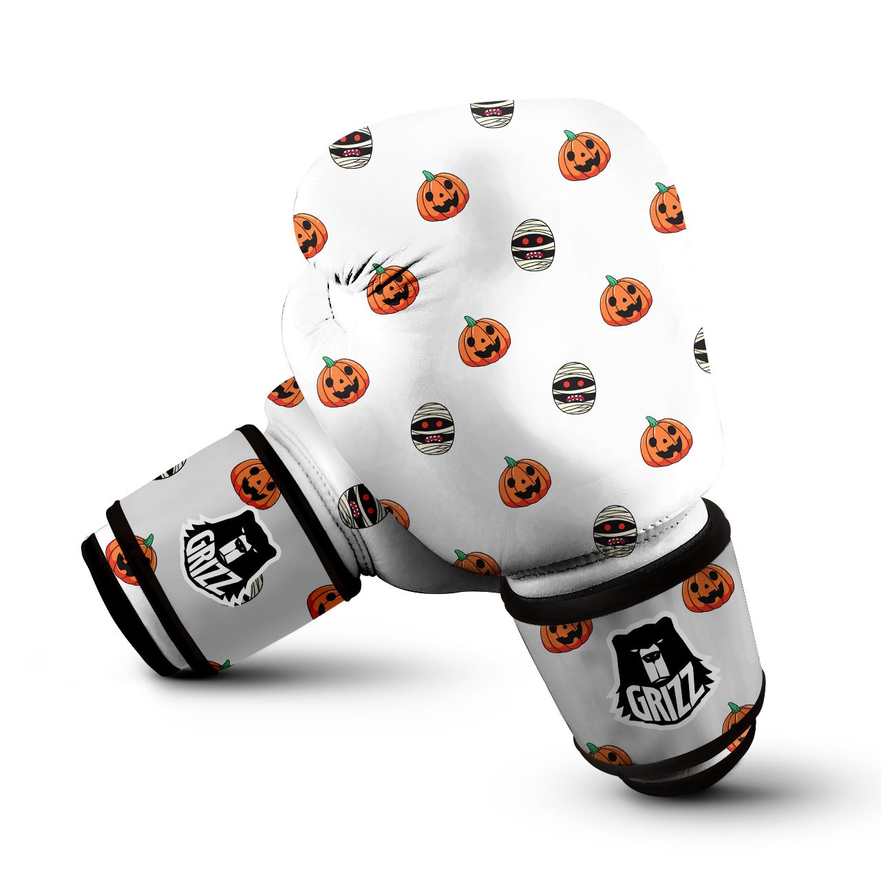 Mummy Halloween Print Pattern Boxing Gloves-grizzshop