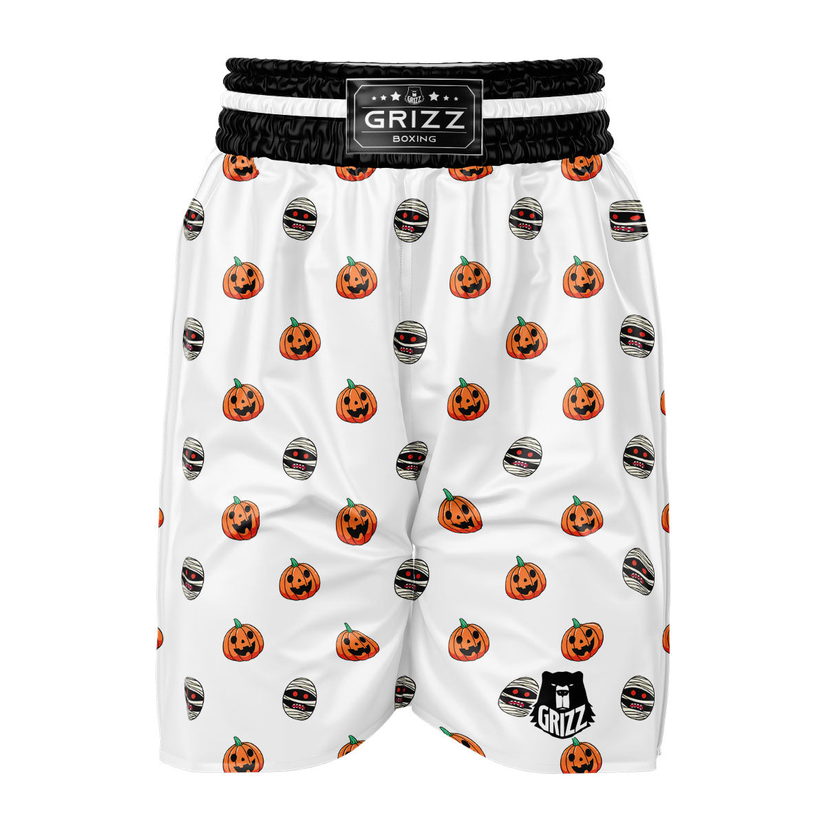 Mummy Halloween Print Pattern Boxing Shorts-grizzshop