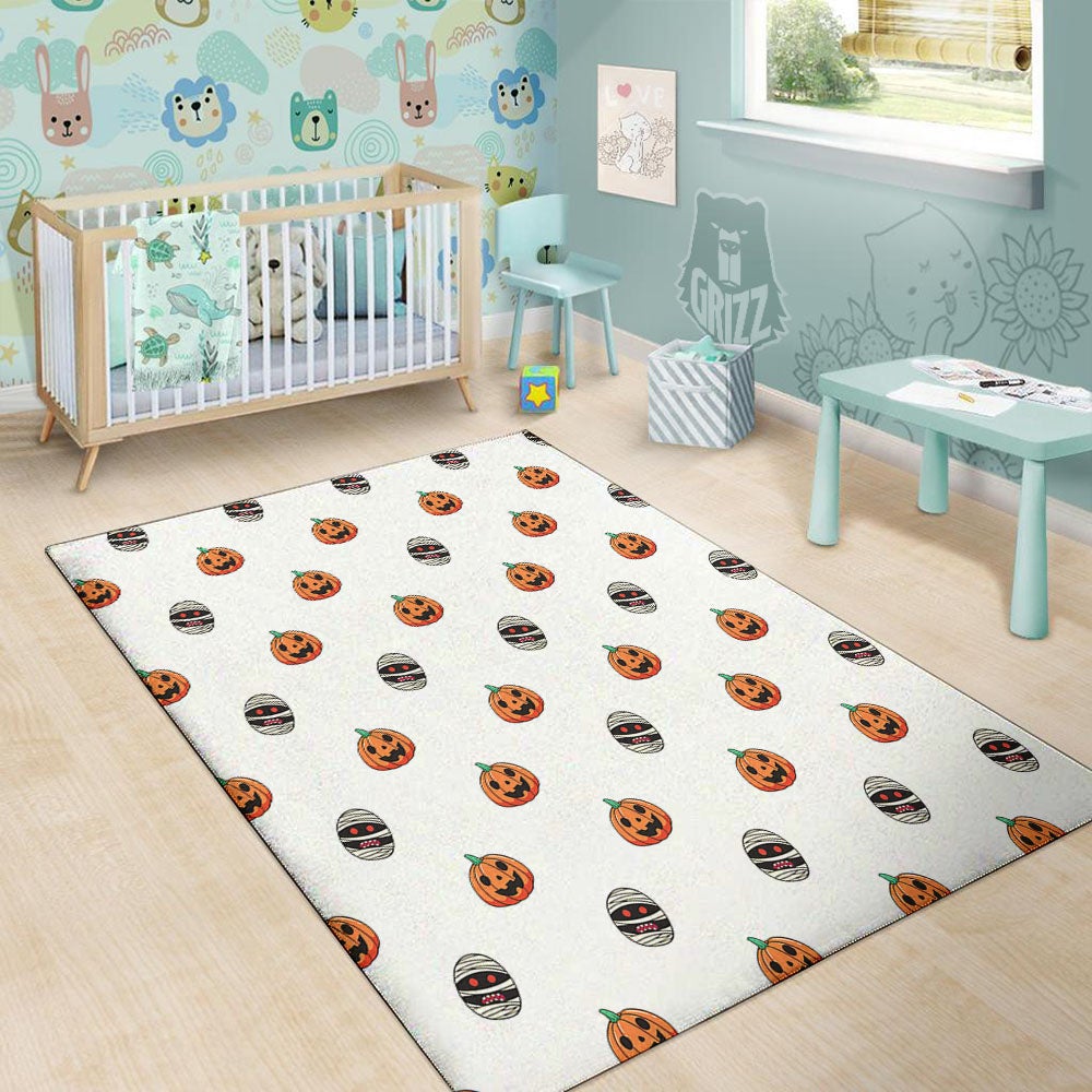 Mummy Halloween Print Pattern Floor Mat-grizzshop