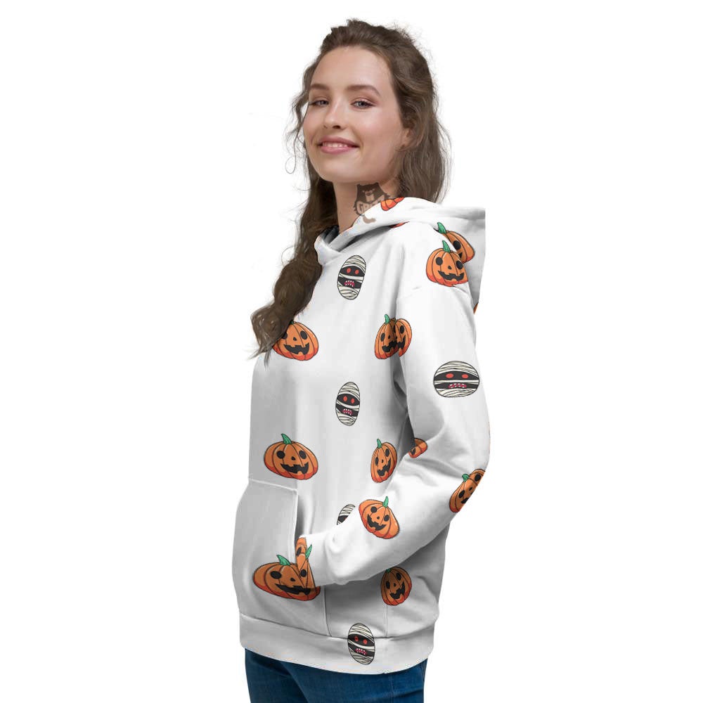 Mummy Halloween Print Pattern Women's Hoodie-grizzshop